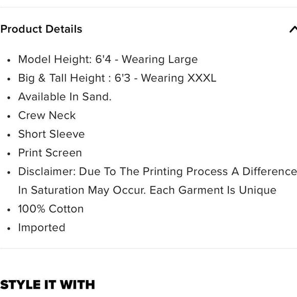 2/$30 Fashion Nova Born To Sin Short Sleeve Crew Neck T-Shirt in Sand - Picture 6 of 6